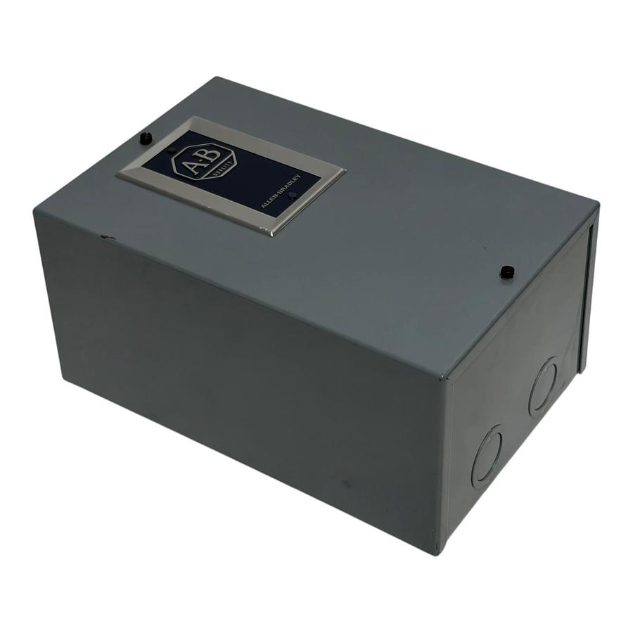 Used Allen Bradley 5-1/2" x 8" x 4" Grey Metal Junction Box Enclosure New