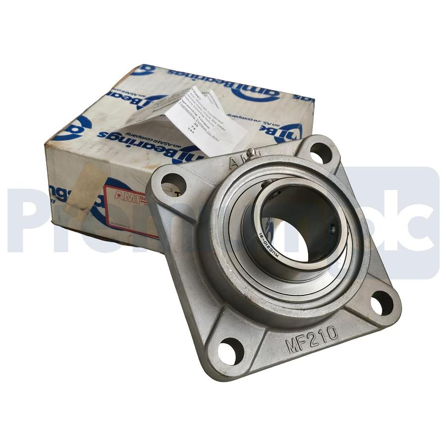 Used AMI Bearings MUCF210-31 4-Bolt Stainless Flange-Mount Bearing Unit 1-15/16" NSMP
