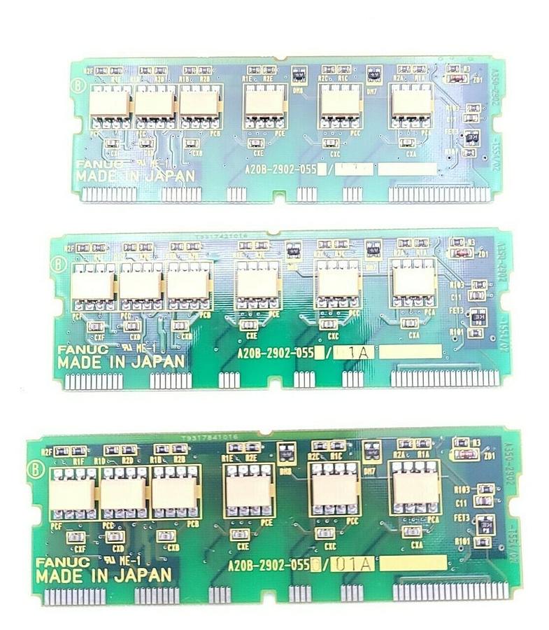 Used LOT OF 3 FANUC A20B-2902-0550/01A SERVO AMPLIFIER DAUGHTER BOARDS A20B-2902-0550