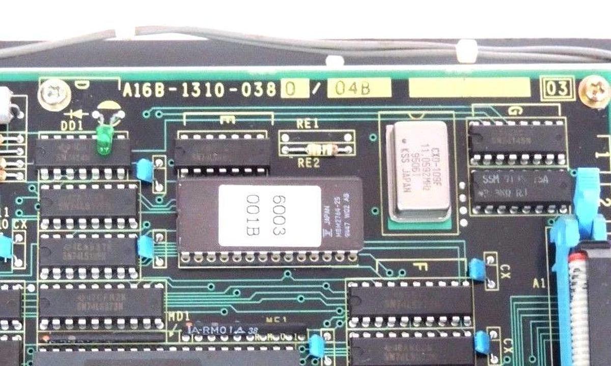 Used FANUC A02B-0092-C141 OPERATOR'S PANEL W/ A16B-1310-0380/04B BOARD, A02B0092C141
