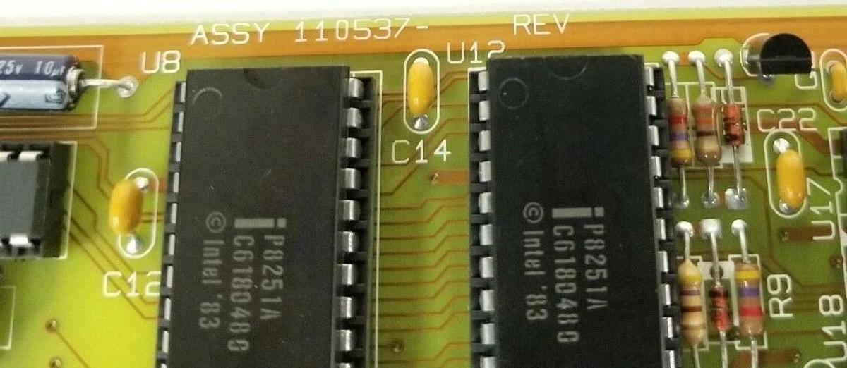 Used PL MANUFACTURING 110537 DUAL UART CARD PWB 110382-002 REV. B