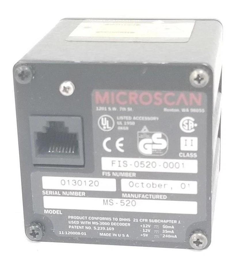 Used NIB IMMERSION CORPORATION MICROSCAN FIS-0520-0001 BARCODE SCANNER FIS05200001