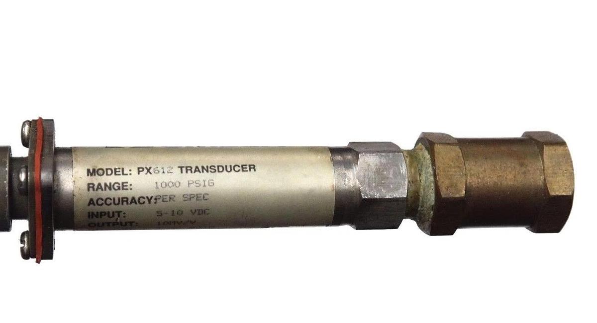 Used OMEGA PX612 TRANSDUCER 1000 PSIG, 5-10VDC10MV/V, 2000PSIG