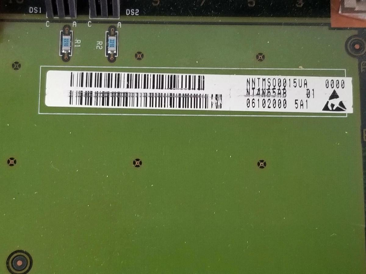 Used NORTEL NETWORKS NT4N65AB 01 NETWORK INTERFACE CARD NNTMSO0015UA C3MLZ1 NT4N6501