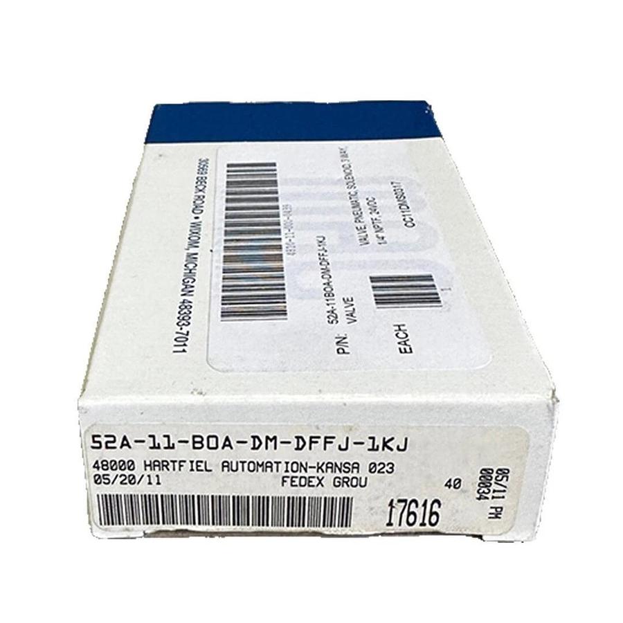 NEW MAC 52A-11-BOA-DM-DFFJ-1KJ / 52A11BOADMDFFJ1KJ 3-WAY SOLENOID VALVE 24VDC