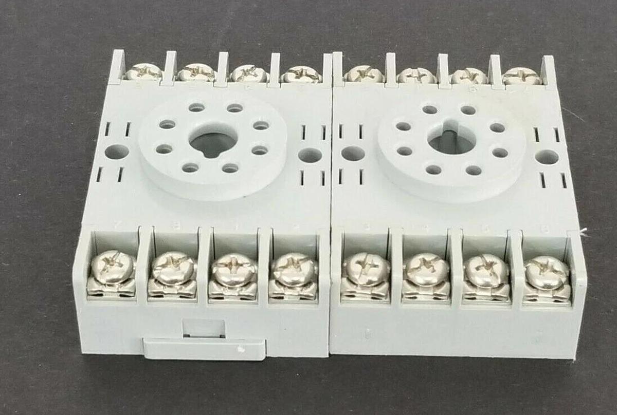 LOT OF 2 NEW SQUARE D 8501-NR51 RELAY SOCKETS 8501NR51, SER. A