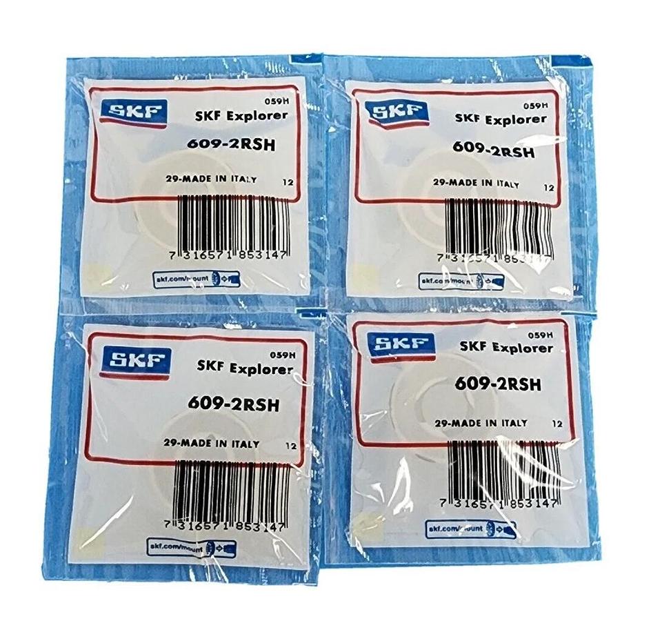 Used LOT OF 4 NEW SKF 609-2RSH BEARINGS 6092RSH
