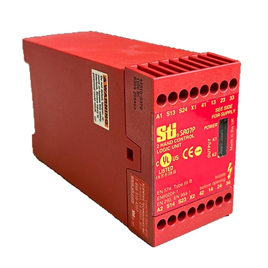 Used NEW STI 44510-0370 / 445100370 SR07P 2-HAND CONTROL LOGIC UNIT 110Vac SR07P110