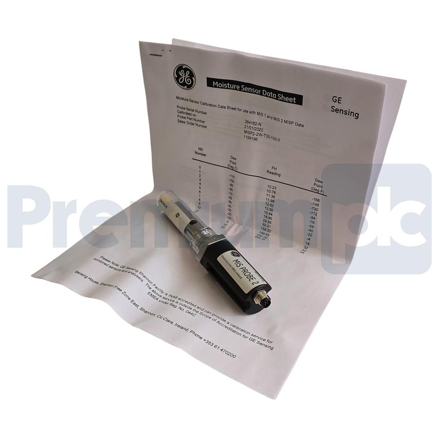 Used GE Sensing Panametrics MISP2 MOISTURE SENSOR MIS PROBE 2 MISP2-2W-T30-1000 NSNP
