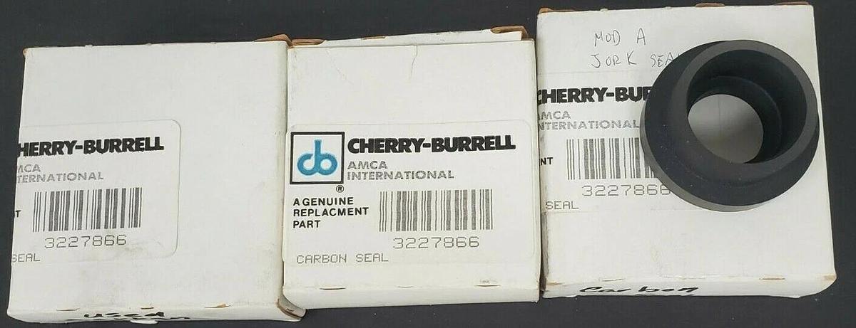 Used LOT OF 3 NEW CHERRY-BURRELLL 3227866 CARBON SEALS