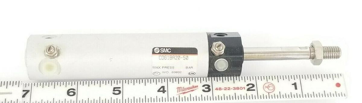 Used NEW SMC CDG1BA20-50 CYLINDER CDG1BA2050 SHORT STROKE
