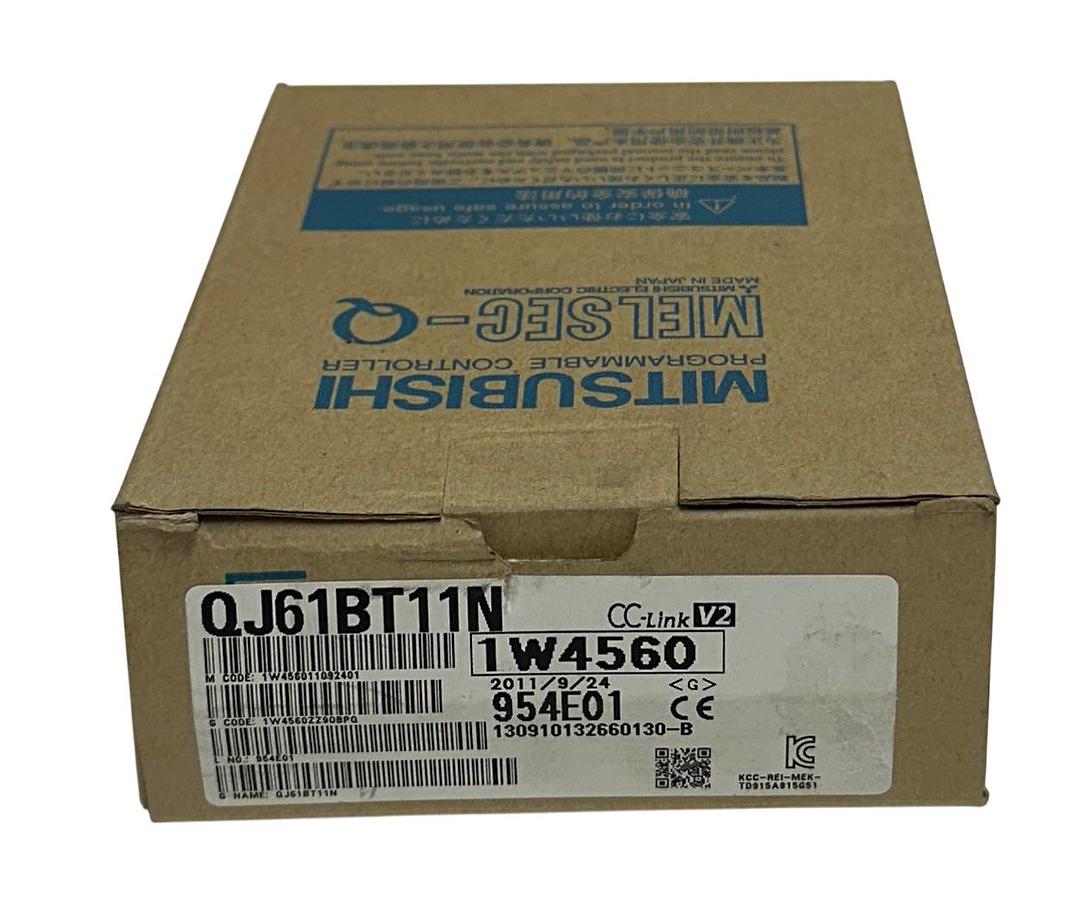 Used MITSUBISHI QJ61BT11N MELSEC-Q CC-LINK V2 MASTER / LOCAL MODULE RS-485 OEM NSMP