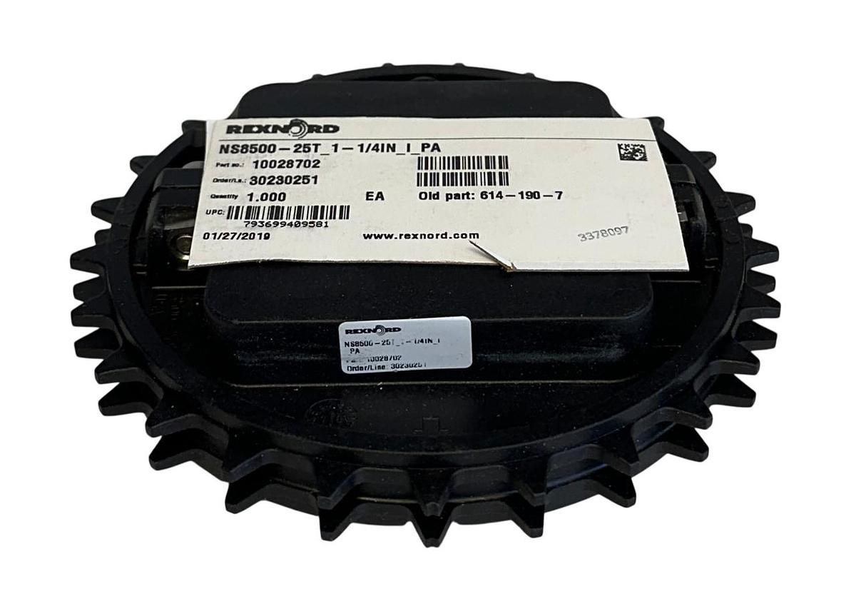Used REXNORD NS8500-25T_1-1/4IN_I_PA / 10028702 NYLON SPROCKET 1-1/4'' BORE NSNP