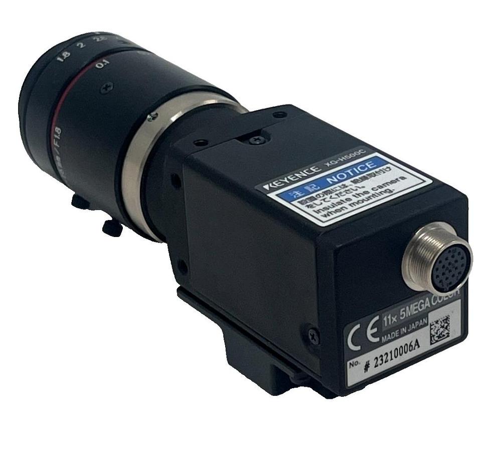 Used KEYENCE XG-H500C Color High-Resolution 5MP CCD Camera w/ CA-LHR16 16mm Lens NSNP