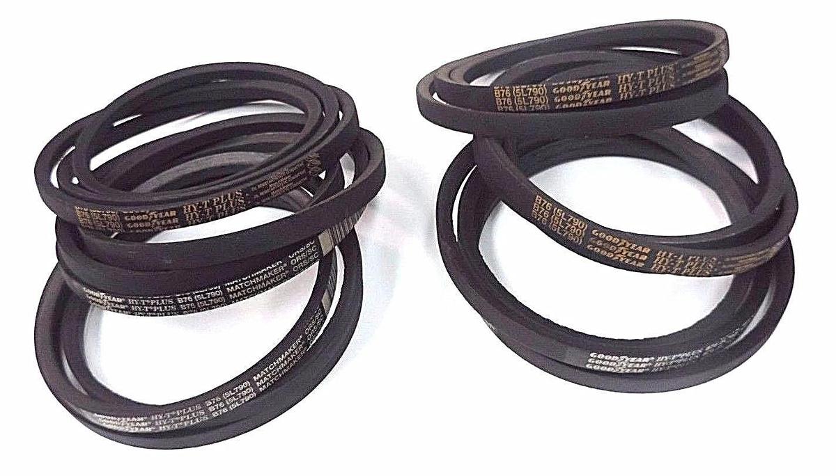 Used LOT OF 6 NEW GOODYEAR B76 HY-T PLUS 5L790 V-BELTS 21/32'' WIDTH 79'' LENGTH