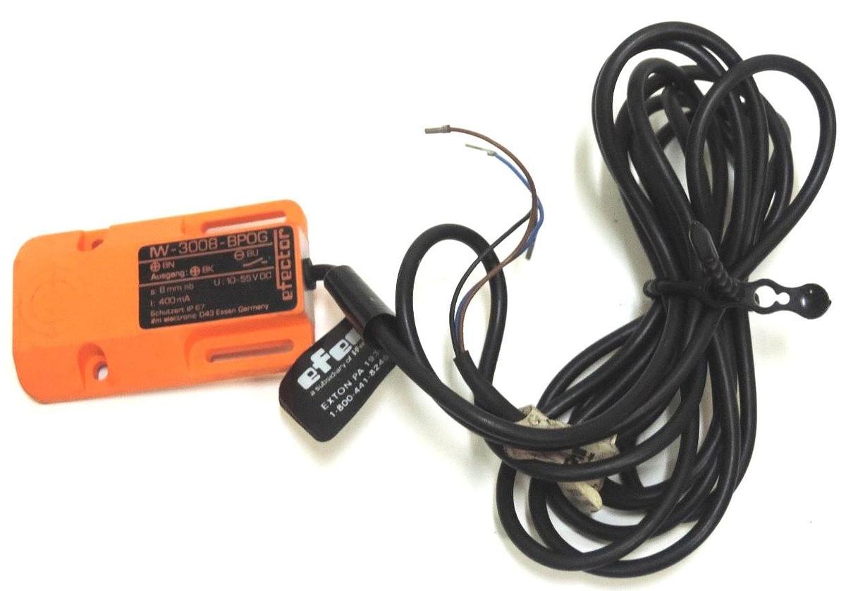 Used IFM EFECTOR IW-3008-BPOG PROXIMITY SWITCH INDUCTIVE 3WIRE, IW3008BPOG