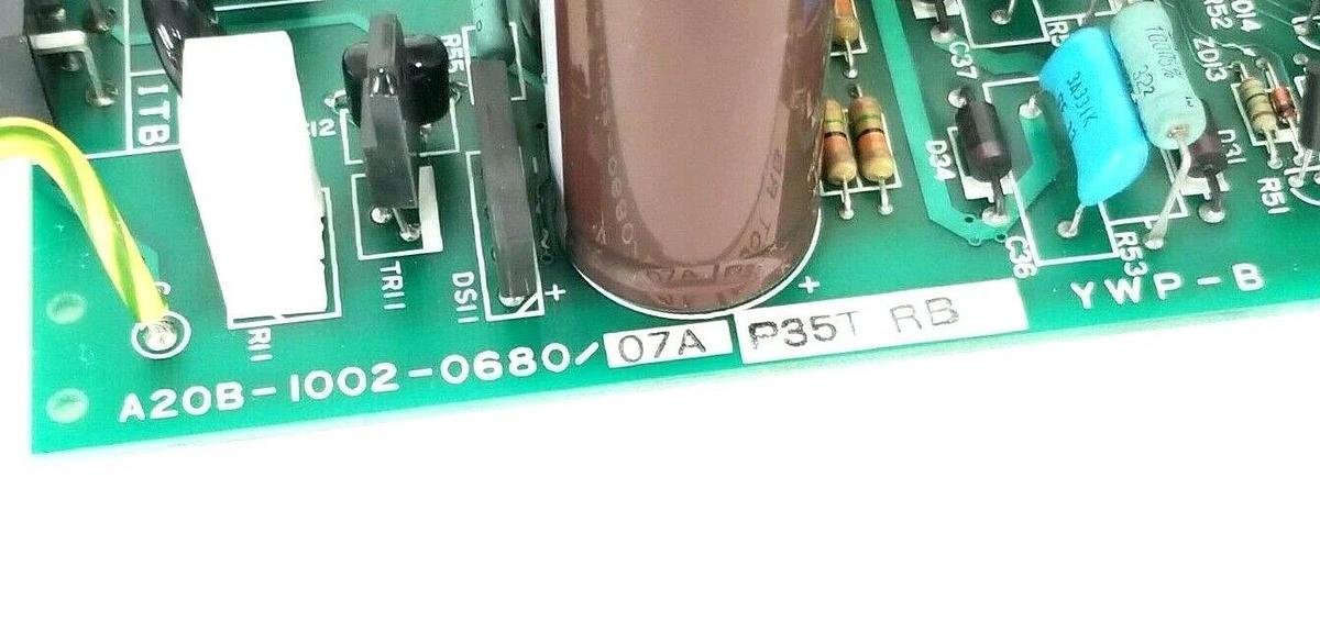 Used GE FANUC A20B-1002-0680/07A POWER BOARD P35T RB YWP-B A350-1002-T682/05