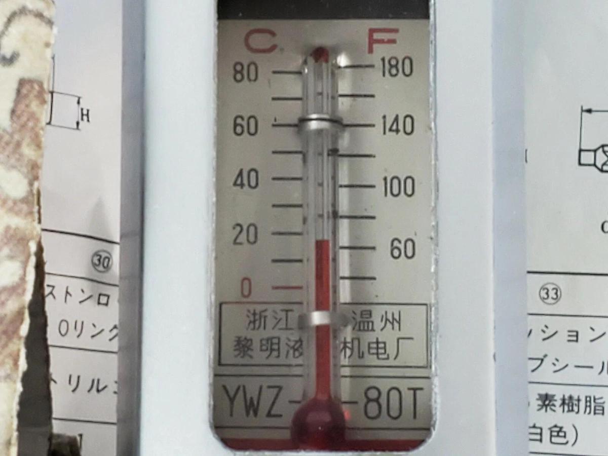 Used GENERIC YWZ-80 OIL LEVEL GAUGE / THERMOMETER -20 TO 80 DEG C, 0-180 DEG F, YWZ80