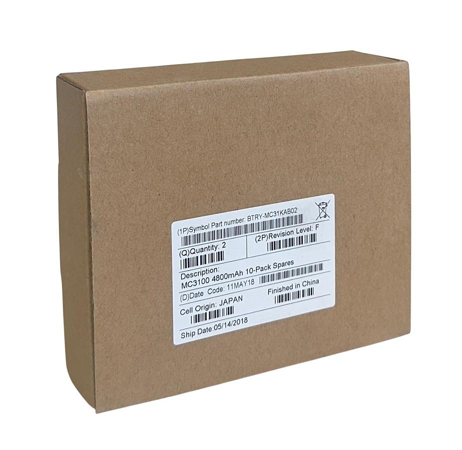 Used 2 SYMBOL BTRY-MC31KAB02 / BTRYMC31KAB02 MC3100 4800mAh BATTERIES NSMP