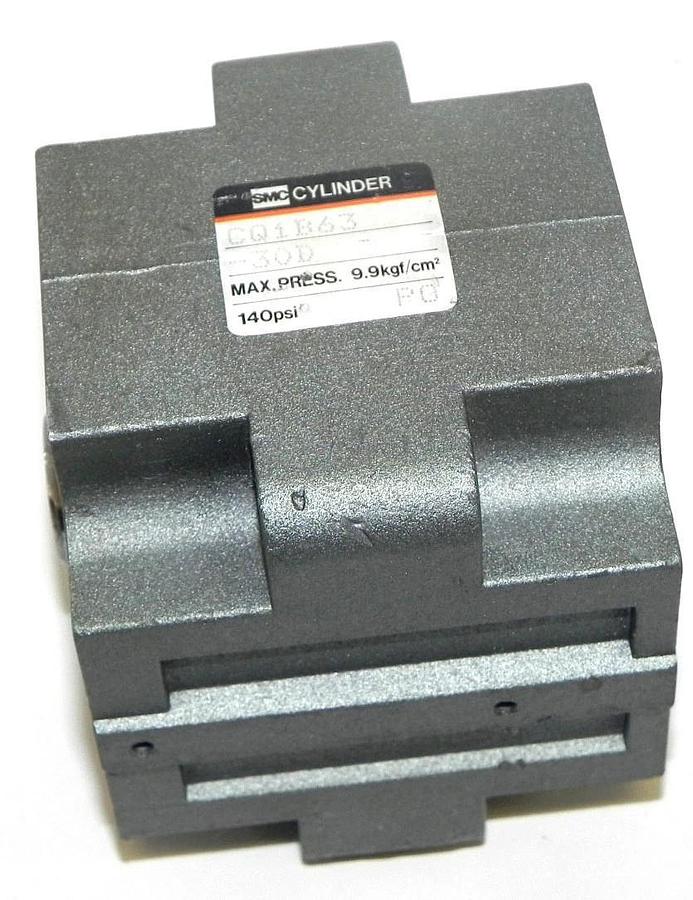 Used SMC CQ1B63-30D CYLINDER CQ1B6330DMAX PRESS. 9.9KGF/CM