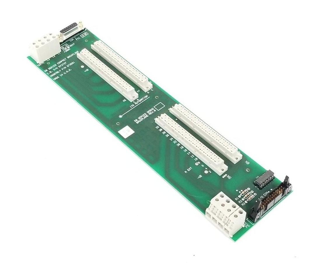 Used ITD AUTOMATION C.B. P/N: 572727 ASSEMBLY P/N: 572591, 50 SERIES SERVO BACKPLANE