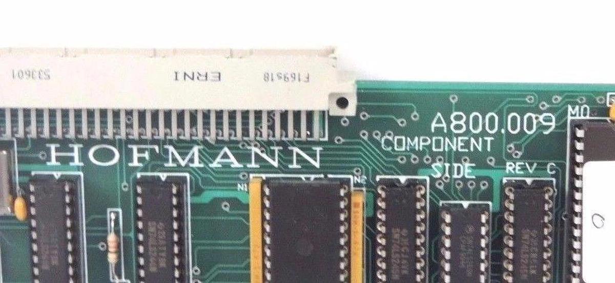 Used HOFMANN A800.009 CONTROL BOARD REV C A800009