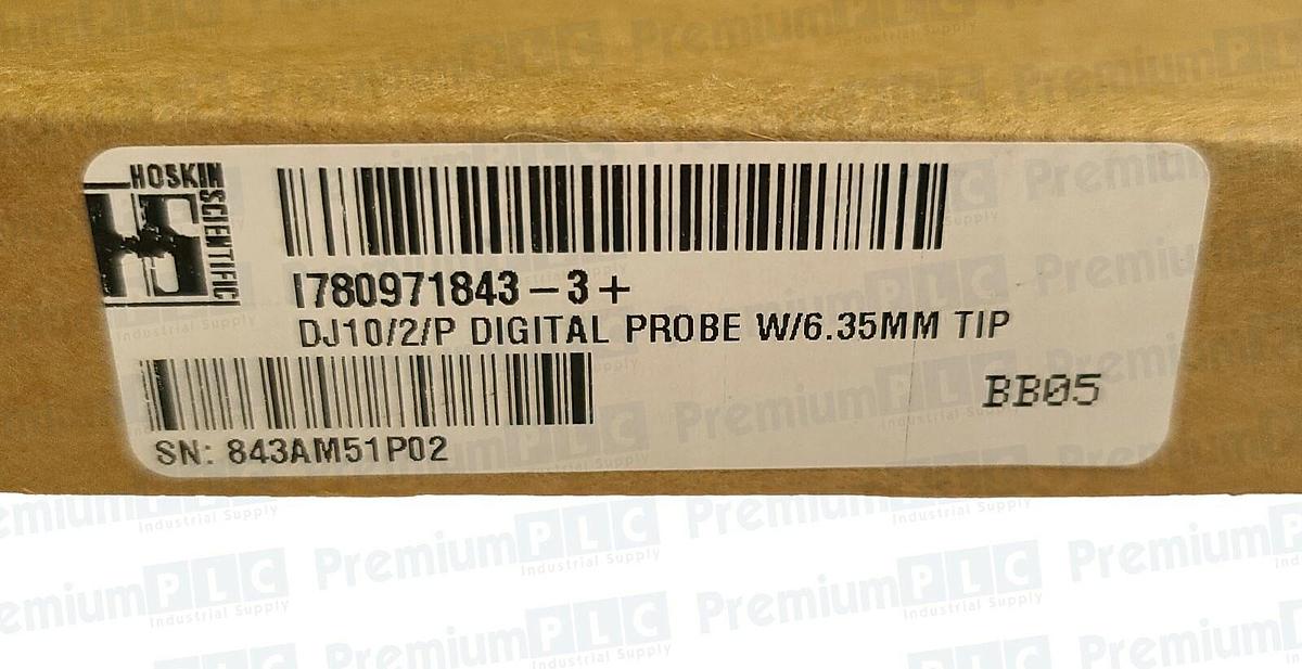 Used NEW SOLARTRON AMETEK 971843-3 SPRING DIGITAL PROBE W/ 6.35MM TIP DJ10/2/P
