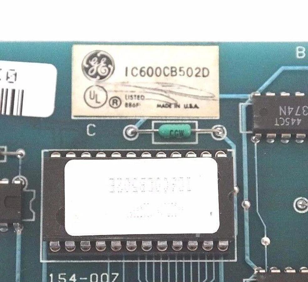 Used GE IC600CB502D CONTROL MODULE ASM. NO. 44A297094-G01 FAB NO. 44A717610-001 R03/4