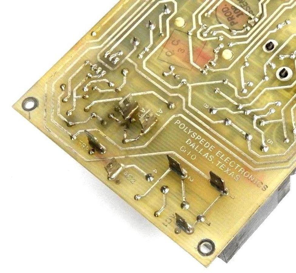 Used POLYSPEDE E1530-252 INTF BOARD W/ E1531-21 SIGNAL ISOLATOR & E1534-01 P.E.C
