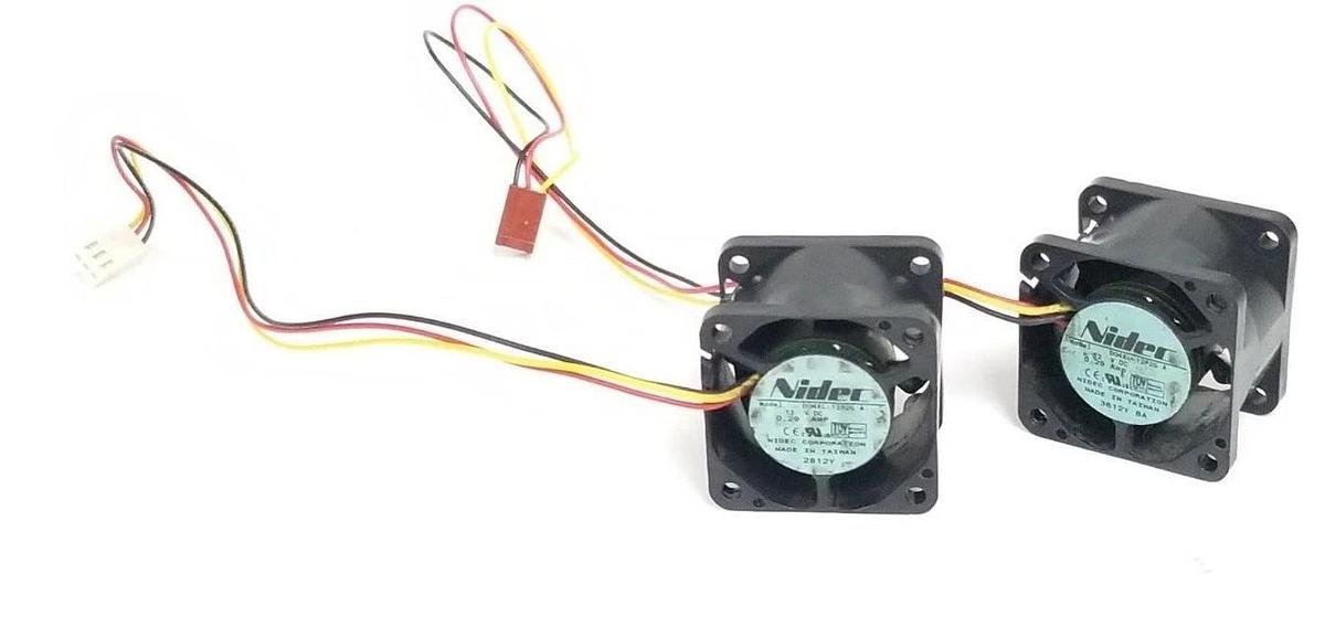 Used LOT OF 2 NIDEC D04XL-12P2G A FANS 12VDC, 0.29A, D04XL12P2GA