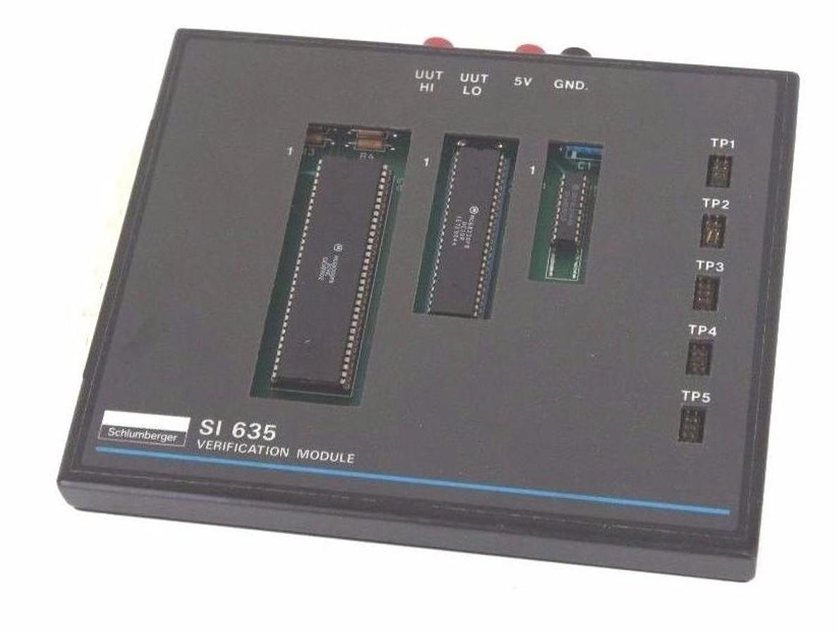 Used SCHLUMBERGER SI 635 VERIFICATION MODULE SI635 REV. 04