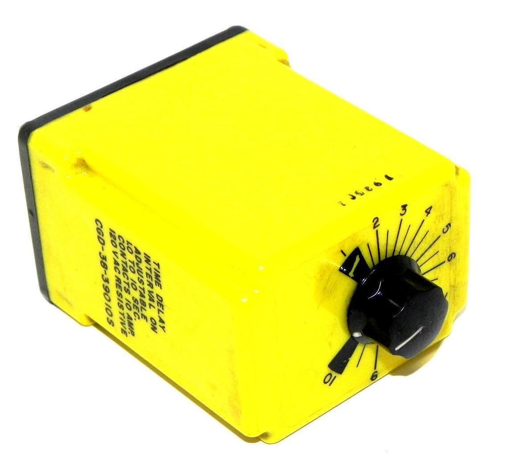 Used POTTER & BRUMFIELD CGD-38-39010S TIME DELAY RELAY 120VAC, 1.0 TO 10 SEC.