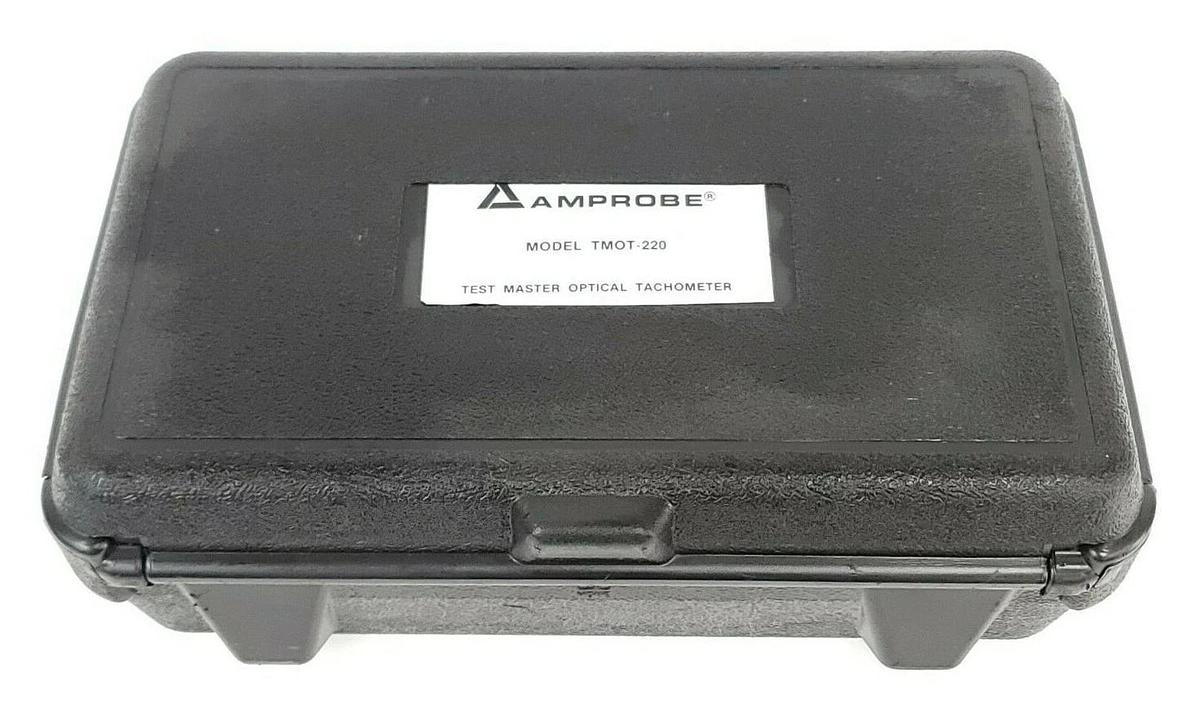 Used AMPROBE TMOT-220 TEST MASTER OPTICAL TACHOMETER OT-220 TMOT220