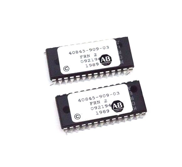 Used LOT OF 2 ALLEN BRADLEY 40845-909-03 CHIPS 4084590903, FRN: 2