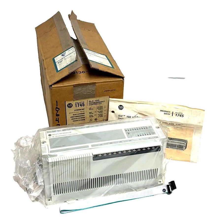 Allen-Bradley 1745-E101 SLC 100 Expansion Unit Series B with Cable Manual - NEW