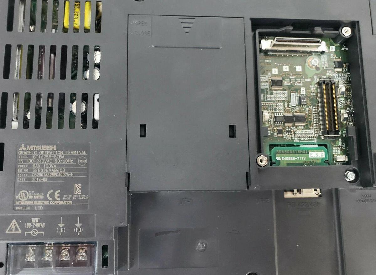 Used MITSUBISHI GT1675M-STBA OPERATOR INTERFACE 100-240VAC 50/60HZ 100VA
