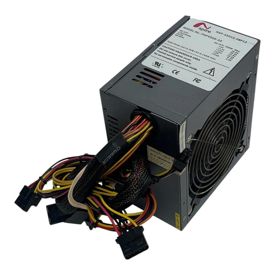 Used NSpire PSF450S-20 450W Power Supply NSP-450V2.0BF12 ATX PSU