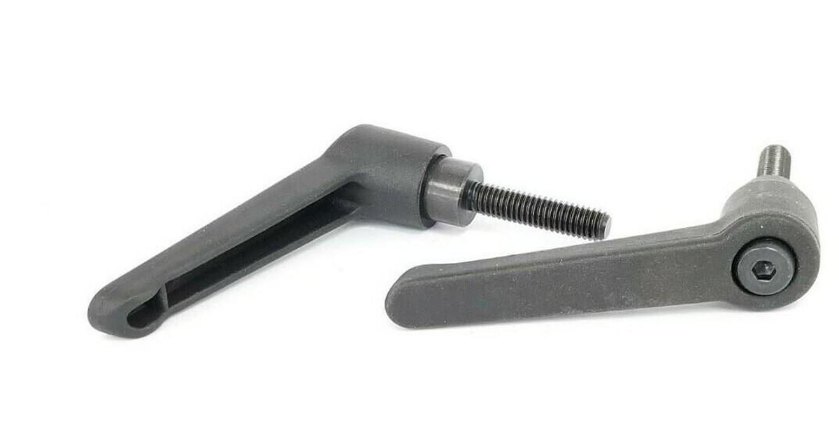 Used LOT OF 2 NEW GENERIC USA-1 NYLON ADJ. HANDLES W/ THREADED STUD