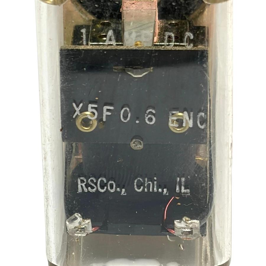 Relay Service Company X5F0.6 ENC 1 Amp DC 11-Pin Octal Plug-In Relay