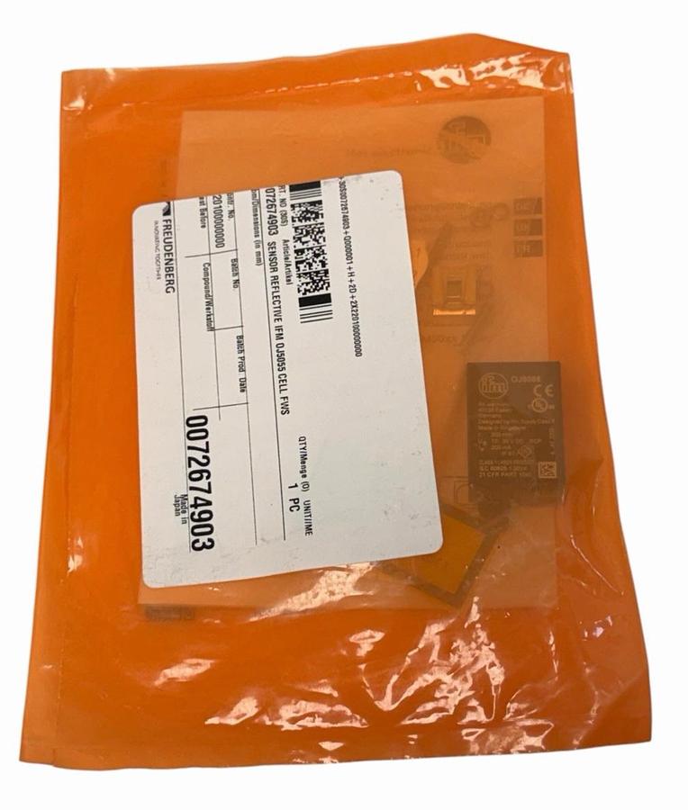 NEW IFM OJHLFNKG/SO/AS DIFFUSE REFLECTION SENSOR RED LIGHT OJ5055 200mm 10-30VDC