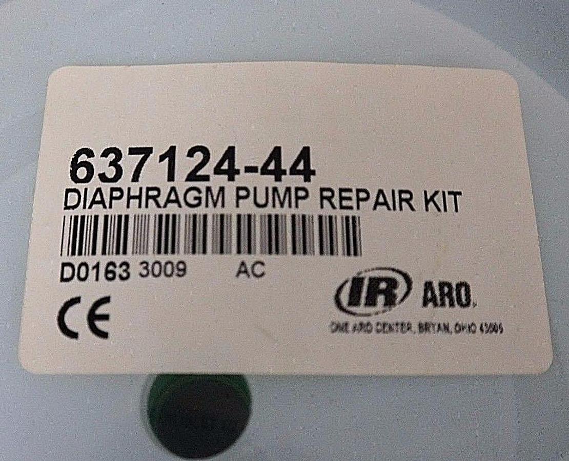 Used NEW IR ARO 637124-44 PUMP REPAIR KIT W/ (4) 92776 SS SEATS, 637118-C AIR KIT