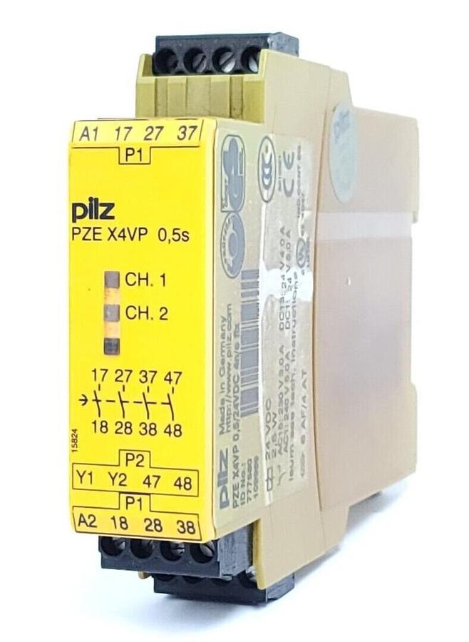 Used PILZ PZE X4VP 0,5/24VDC 4n/o fix SAFETY RELAY 777580 PZEX4VP