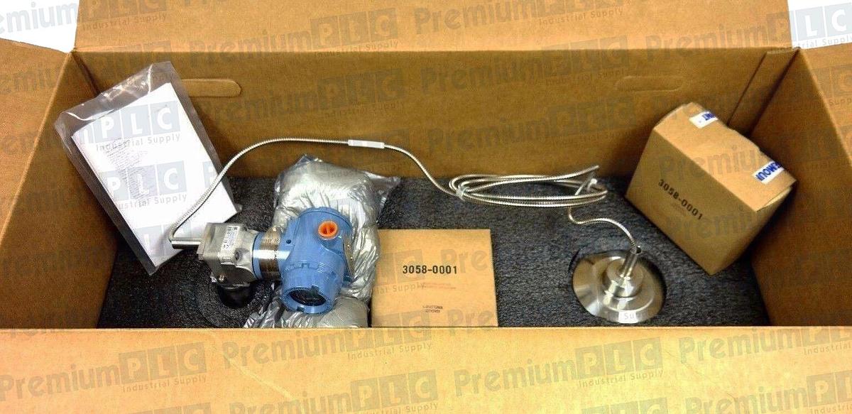Used ROSEMOUNT 3051CD2A22A1AS2M5K5 3051C COPLANAR PRESSURE TRANSMITTER W/2 1199 SEALS