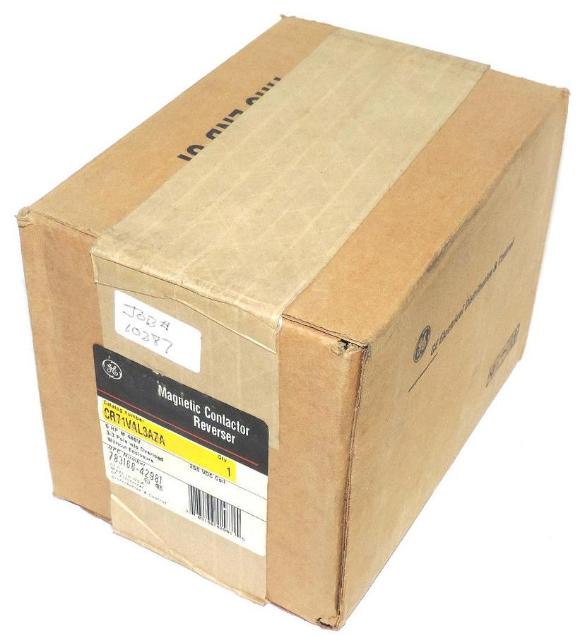 Used NEW GE CR71VAL3AZA MAGNETIC CONTACTOR REVERSER 250VDC 5HP CR7ZA-10 CR7XA11B