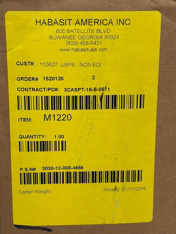 Used Habasit America M1220 Modular Belting W=450mm L=1842mm 3030-12-000-4656 - New