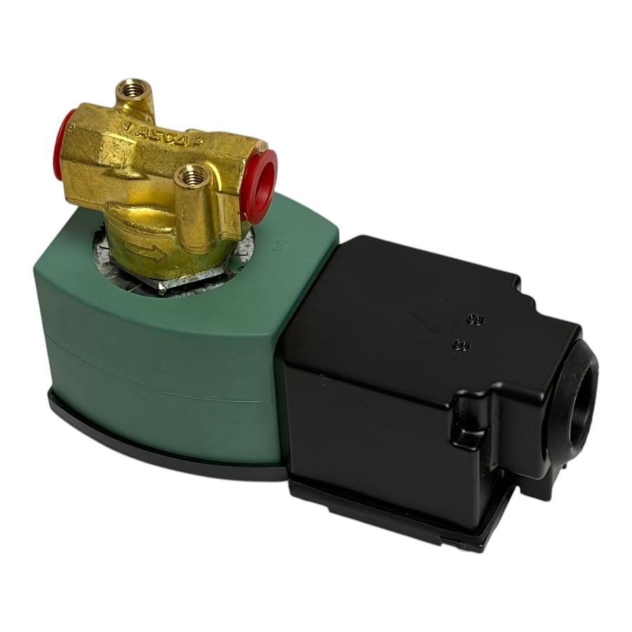 Used ASCO Red Hat JKH8262H261 Brass Solenoid Valve 1/4" 24V DC 2NO New Surplus