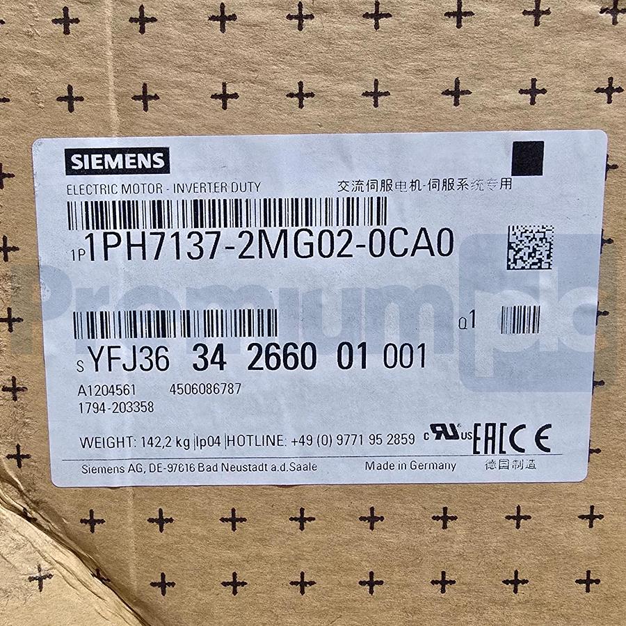 Siemens 1PH7137-2MG02-0CA0 SIMOTICS M CNC Spindle Servo Motor 28-30kW NSMP