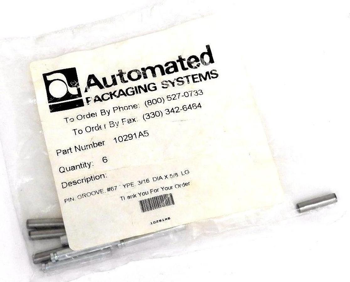 Used NEW AUTOMATED PACKAGING SYSTEMS 10291A5 REPLACEMENT INSERTS