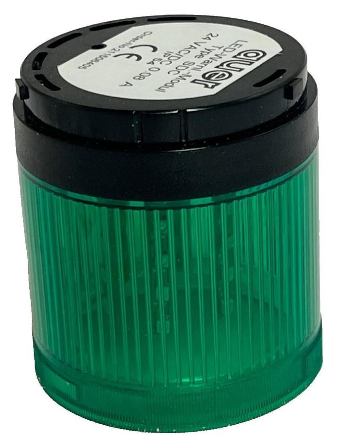 Auer Signal LED Steady Light Module - Type SDC 24V AC/DC 0.08A (Green) - 2115064