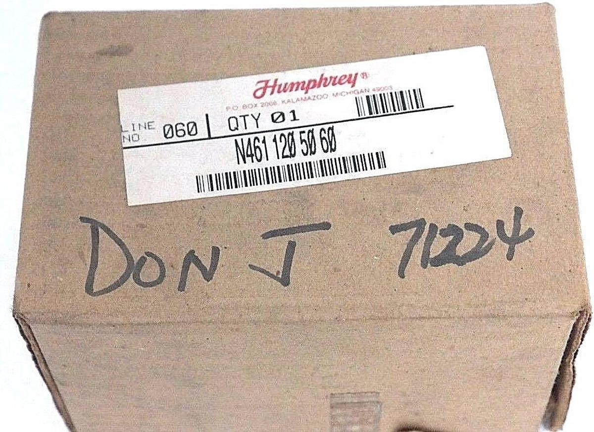 Used NIB HUMPHREY N461 120 50 60 SOLENOID VALVE, N4611205060